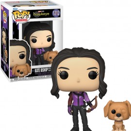 FUNKO POP MARVEL HAWKEYE - KATE BISHOP WITH LUCKY THE PIZZA DOG 1212
