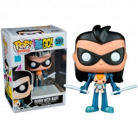 FUNKO POP HEROES ANIMATION TEEN TITANS GO EXCLUSIVE - ROBIN WITH BABY 599