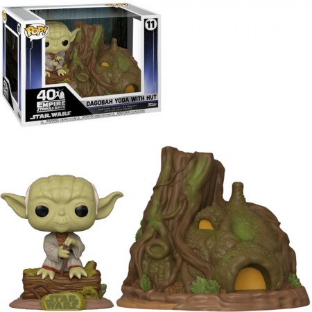 Funko Pop Town Star Wars 40th Anniversary Empire Strikes Back - Dagobah Yoda With Hut  11