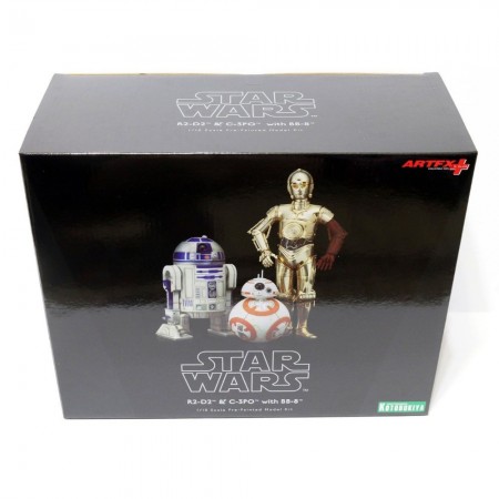Action Figure Kotobukiya Star Wars: The Force Awakens - C-3po, R2-d2 & Bb-8