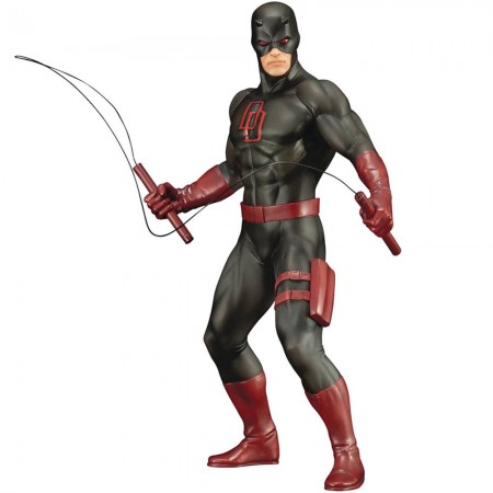 Estátua Kotobukiya Artfx+ Marvel The Defenders Series - Daredevil Black Suit (08342)