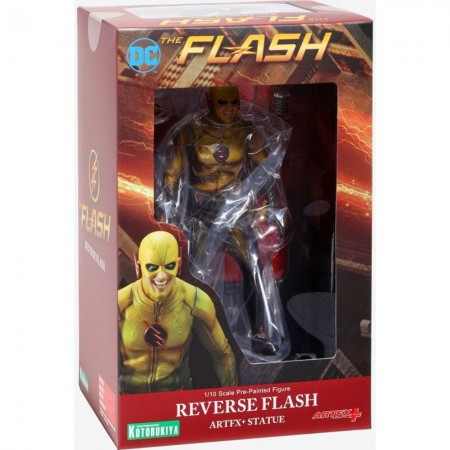 Estátua Kotobukiya Artfx+ Dc Comics The Flash - Reverse Flash (with Light Eyes)