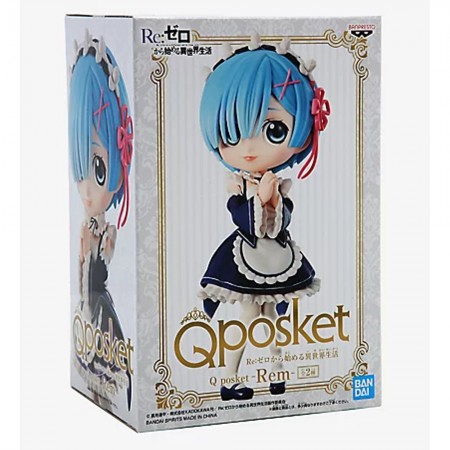 Estátua Banpresto Qposket Re:zero Starting Life In Another World - Rem (b)