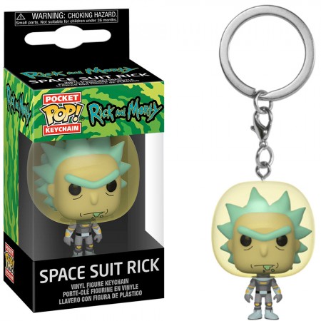 Chaveiro Funko Pocket Pop Keychain Rick And Morty - Space Suit Rick