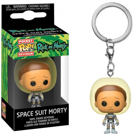 Chaveiro Funko Pocket Pop Keychain Rick And Morty - Space Suit Morty