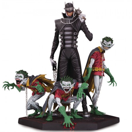 Estátua Dc Collectibles Batman Dark Nights: Metal - The Batman Who Laughs & Robin Minions (deluxe Statue)
