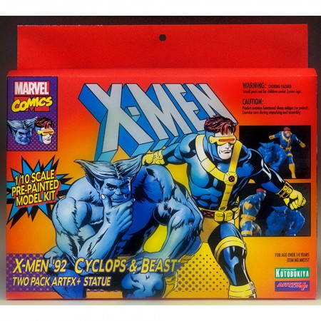 Estátuas Kotobukiya Artfx+ Marvel X-men 92 - Cyclops & Beast (2 Pack)