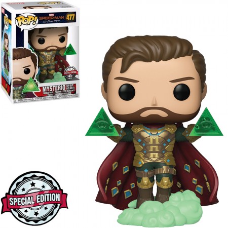 Funko Pop Marvel Spider-man Far From Home Exclusive - Mysterio (without Helmet)  477