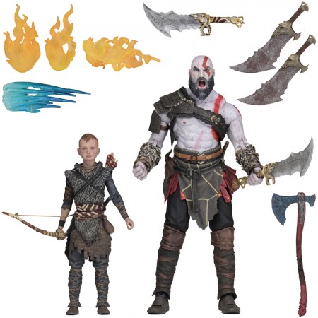 Boneco Neca God Of War Ultimate Action Figure 2 Pack - Kratos & Atreus