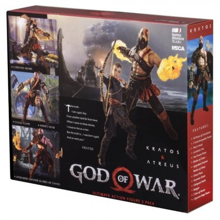Boneco Neca God Of War Ultimate Action Figure 2 Pack - Kratos & Atreus