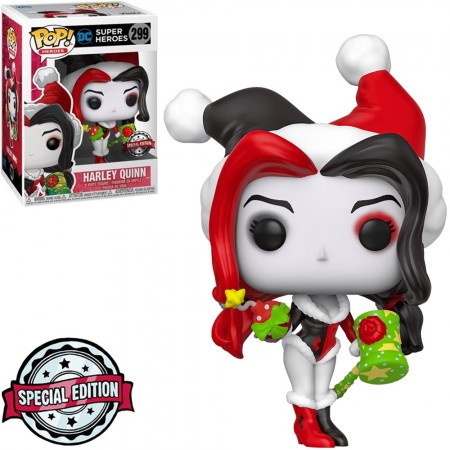 Funko Pop Heroes Dc Super Heroes Exclusive - Harley Quinn (holiday Bomb) 299