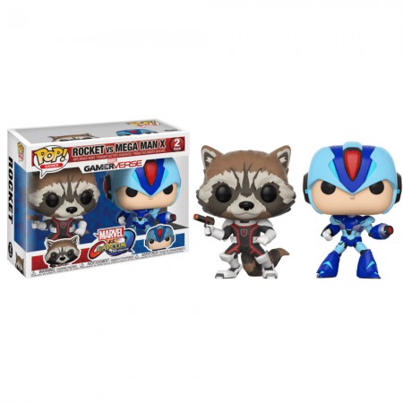 Funko Pop Marvel Gamerverse Marvel Vs Capcom - Rocket Vs Mega Man 2pack