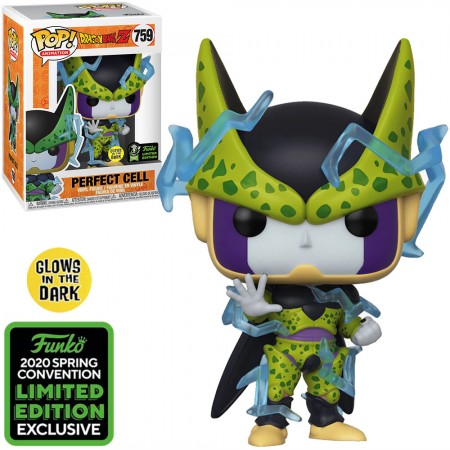 Funko Pop Animation Dragon Ball Z Exclusive Eccc 2020 - Perfect Cell (glows In The Dark) 759