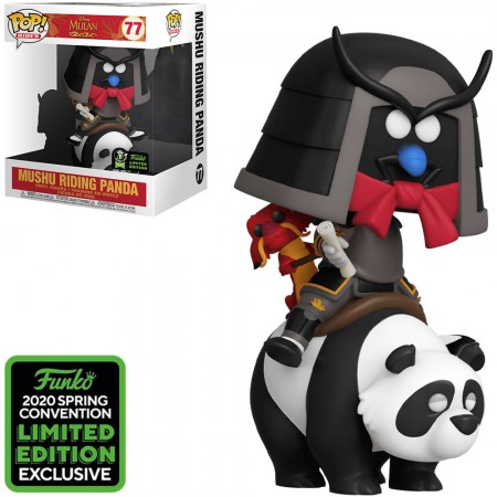 Funko Pop Disney Rides Mulan Exclusive Eccc 2020 - Mushu Riding Panda 77
