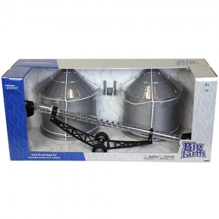 Tomy Big Farm - Grain Bin & Auger Set - Escala 1/16