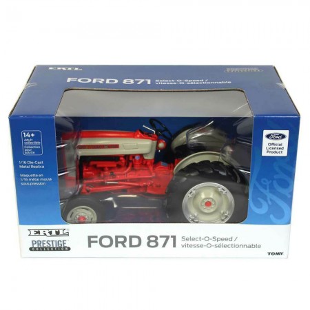 Trator Ertl Prestige Collection - Ford 871 Select-o-speed - Escala 1/16