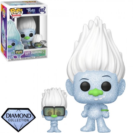 Funko Pop Movies Trolls World Tour - Guy Diamond With Tiny  882