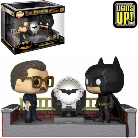 Funko Pop Heroes Batman 80 Years Movie Moments Lights Up - Batman And Commissioner Gordon (batman Begins) 291