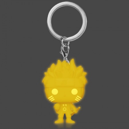 Chaveiro Funko Pocket Pop Keychain Naruto Shippuden Exclusive - Naruto Six Path (glows In The Dark)