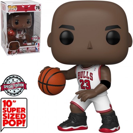 Funko Pop Basketball Nba Chicago Bulls Exclusive - Michael Jordan White Jersey (10