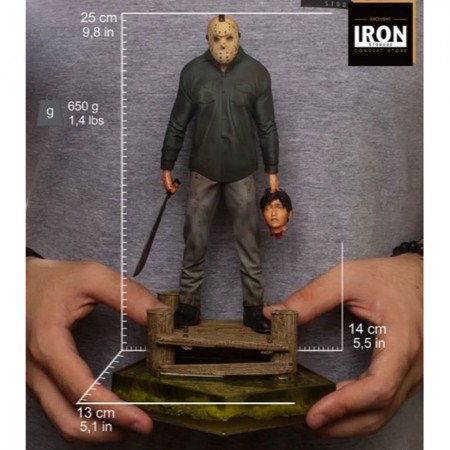 Estátua Iron Studios Deluxe 1/10 Friday The 13th - Jason Voorhees