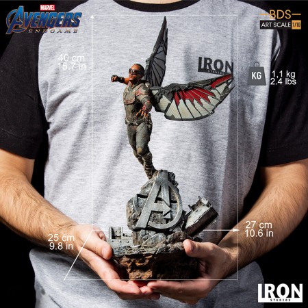 Estátua Iron Studios Bds Art Scale 1/10 Marvel Avengers Endgame - Falcon