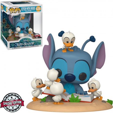 Funko Pop Disney Lilo Stitch Exclusive - Stitch With Ducks (deluxe) 639