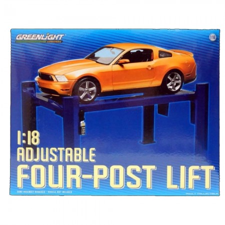 Greenlight Adjustable Four-post Lift - Escala 1/18 (12884)