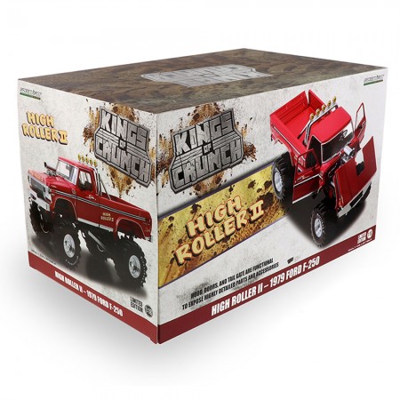 Carro Greenlight Kings Of Crunch - Ford F-250 1979 High Roller Ii - Escala 1/18 (13542)