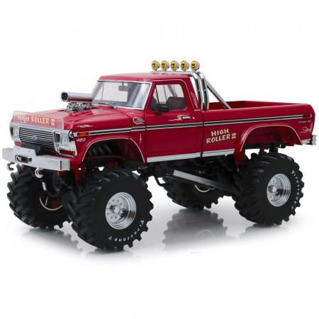 Carro Greenlight Kings Of Crunch - Ford F-250 1979 High Roller Ii - Escala 1/18 (13542)