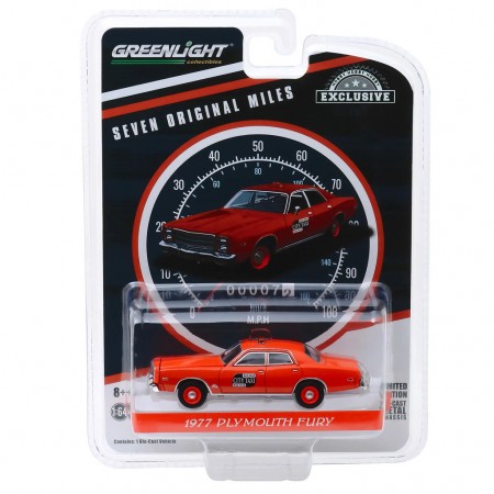 Carro Greenlight Hobby Exclusive - Plymouth Fury 1977 Seven Original Miles - Escala 1/64 (30057)