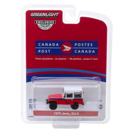 Carro Greenlight Hobby Exclusive - Jeep Dj-5 1975 Canada Post - Escala 1/64 (30083)