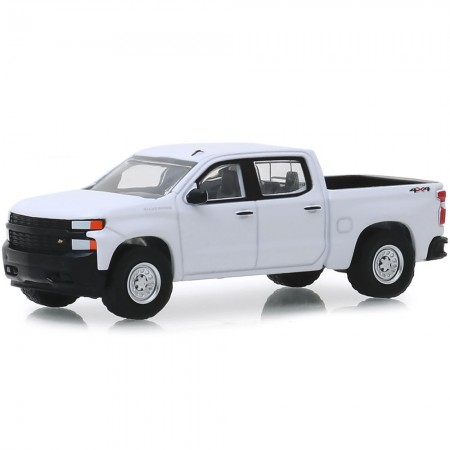 Carro Greenlight Blue Collar - Chevrolet Silverado 1500 2018 - Escala 1/64 (35140-f)