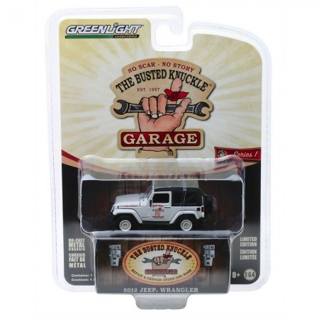 Carro Greenlight The Busted Knuckle Garage - Jeep Wrangler 2012 - Escala 1/64 (39010-e)