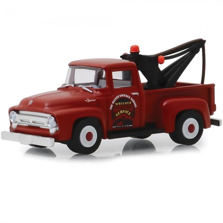 Carro Greenlight The Busted Knuckle Garage - Ford F-100 Tow Truck 1956 - Escala 1/64 (39010-b)