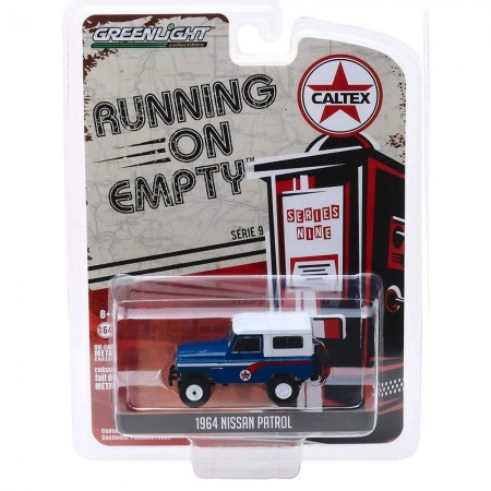 Carro Greenlight Running On Empty - Nissan Patrol 1964 Caltex - Escala 1/64 (41090-b)