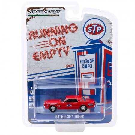 Carro Greenlight Running On Empty - Mercury Cougar 1967 Stp - Escala 1/64 (41090-c)