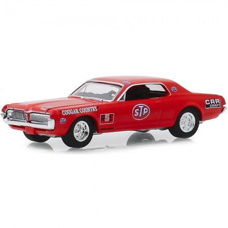 Carro Greenlight Running On Empty - Mercury Cougar 1967 Stp - Escala 1/64 (41090-c)