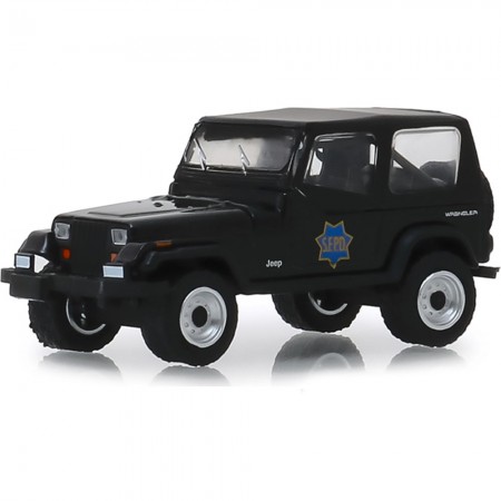 Carro Greenlight Hot Pursuit - Jeep Wrangler Yj 1994 - Escala 1/64 (42890-d)