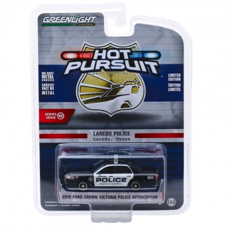 Carro Greenlight Hot Pursuit - Ford Crown Victoria 2010 Police Interceptor - Escala 1/64 (42890-e)