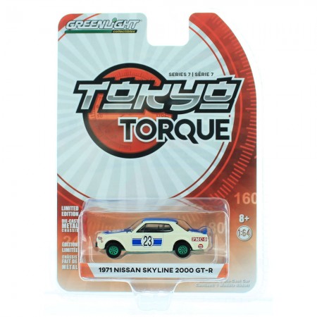 Carro Greenlight Tokyo Torque - Nissan Skyline 2000 Gt-r 1971 - Escala 1/64 (47050-d)