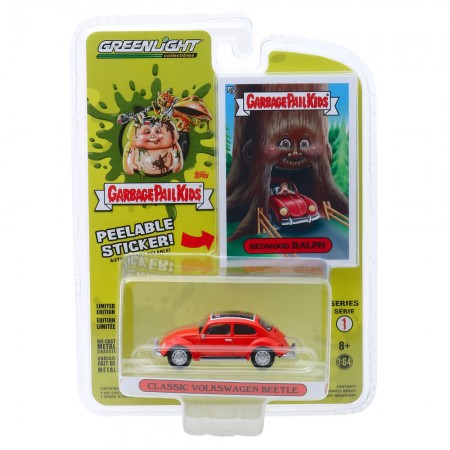 Carro Greenlight Garbage Pail Kids - Volkswagen Beetle Classic  - Escala 1/64 (54010-d)