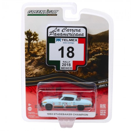 Carro Greenlight La Carrera Panamericana - Studebaker Champion 1953 - Escala 1/64 (13260-b)