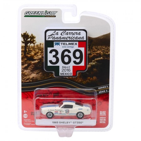 Carro Greenlight La Carrera Panamericana - Shelby Gt350 1965 - Escala 1/64 (13260-d)