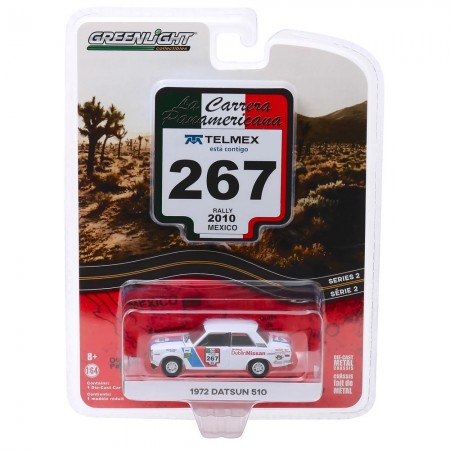 Carro Greenlight La Carrera Panamericana - Datsun 510 1972 - Escala 1/64 (13260-e)