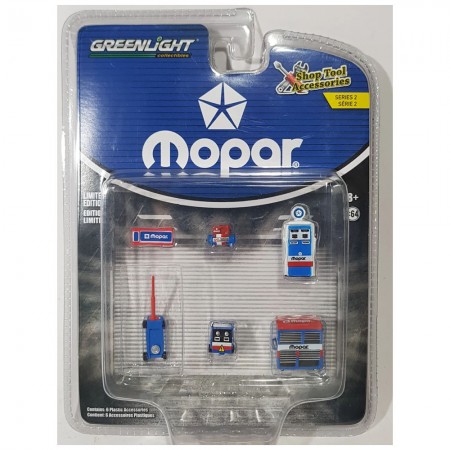 Greenlight Auto Body Shop - Mopar Shop Tool Accessories - Escala 1/64 (16040-b)