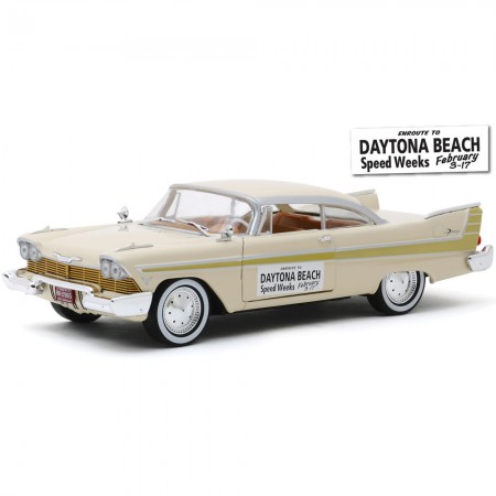 Carro Greenlight - Plymouth Fury 1957 Daytona Beach Speed Weeks - Escala 1/24 (18257)