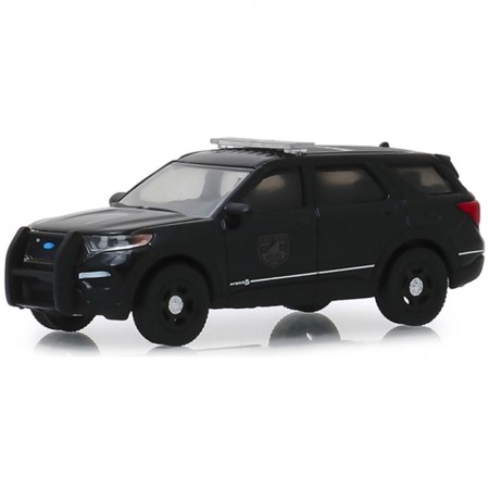 Carro Greenlight Black Bandit - Ford Police Interceptor Utility 2020 - Escala 1/64 (28010-f)