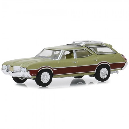 Carro Greenlight Estate Wagons - Oldsmobile Vista Cruiser 1971 - Escala 1/64 (29970-c)