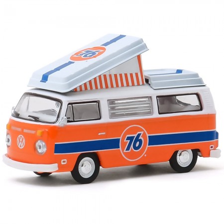 Carro Greenlight Club V-dub - Volkswagen Westfalia Campmobile 1973 - Escala 1/64 (29980-b)